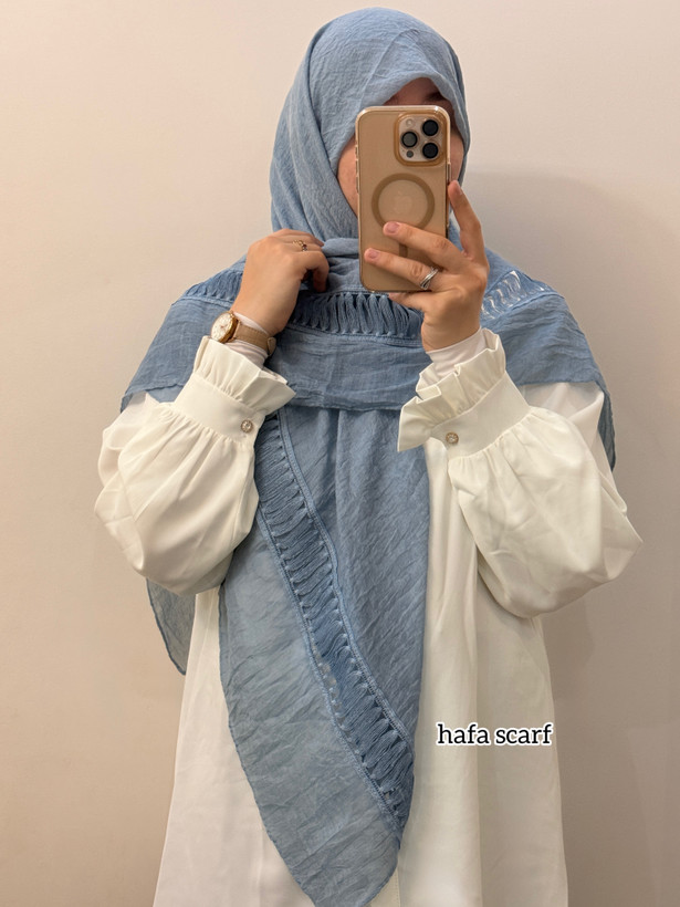 روسری سنگشور وارداتی حاشیه دار