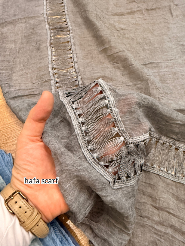 روسری سنگشور وارداتی حاشیه دار