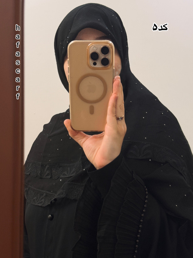 روسری پولکی مشکی