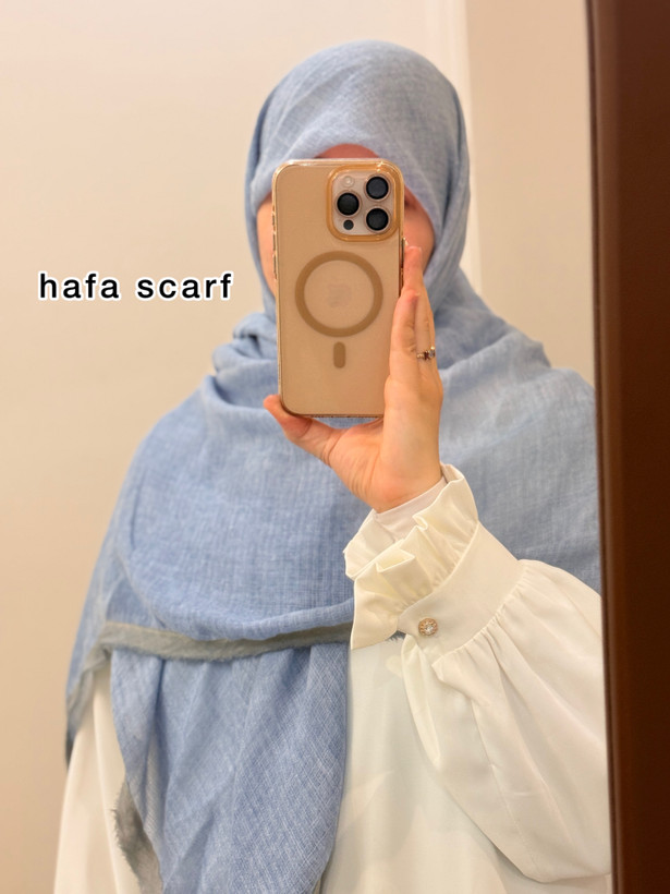 روسری کنفی حاشیه دار