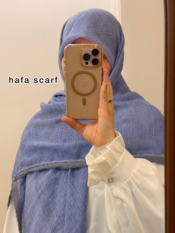 روسری کنفی حاشیه دار