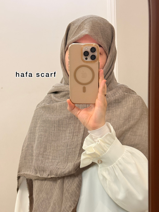 روسری کنفی حاشیه دار