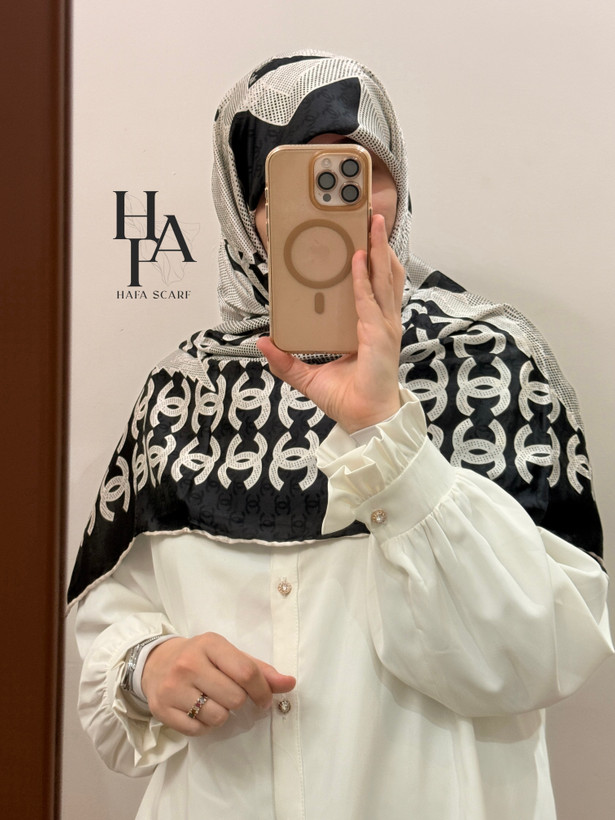 روسری ابریشم ژاکارد مامی