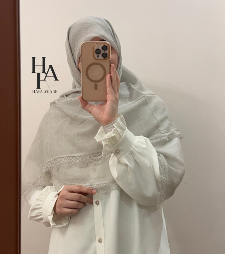 روسری نخی کنفی دور گیپور