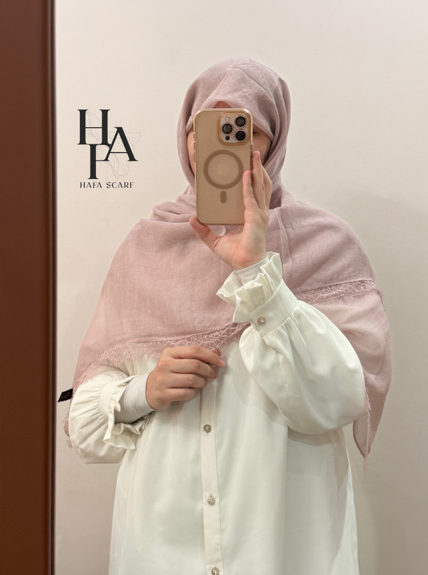 روسری نخی کنفی دور گیپور