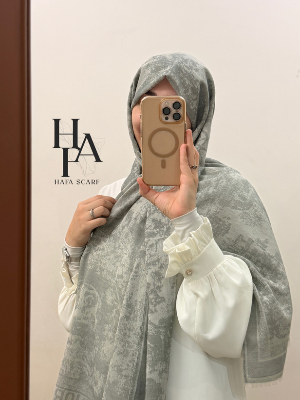 شال نخ کشمیر اعلا طرح جنگل